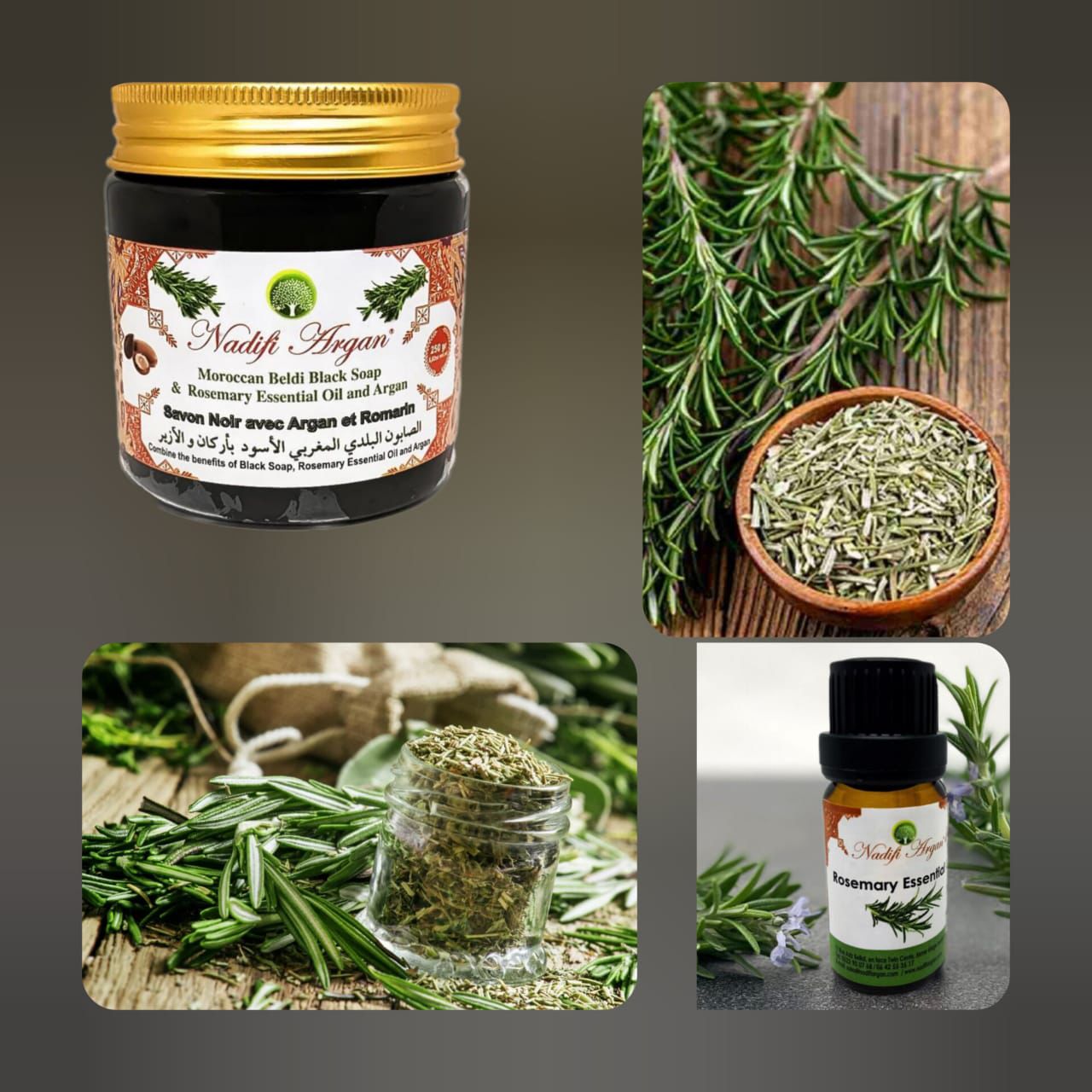 Beldi Black Soap with Rosemary 250gr