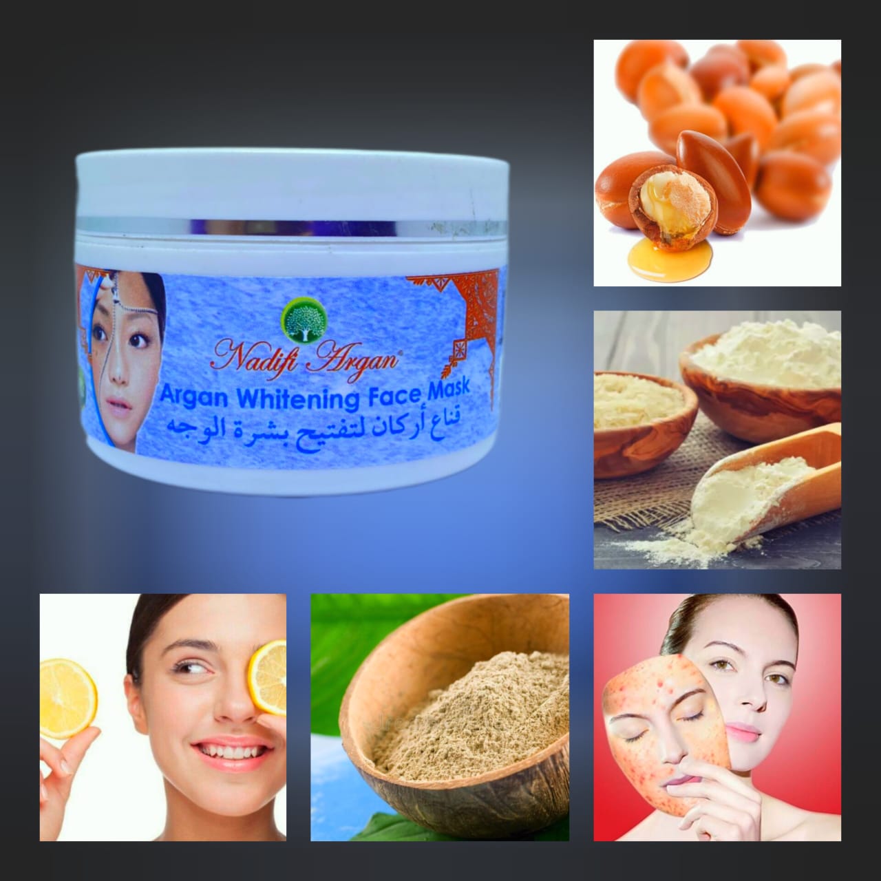 Argan Whitening Face Mask 250gr