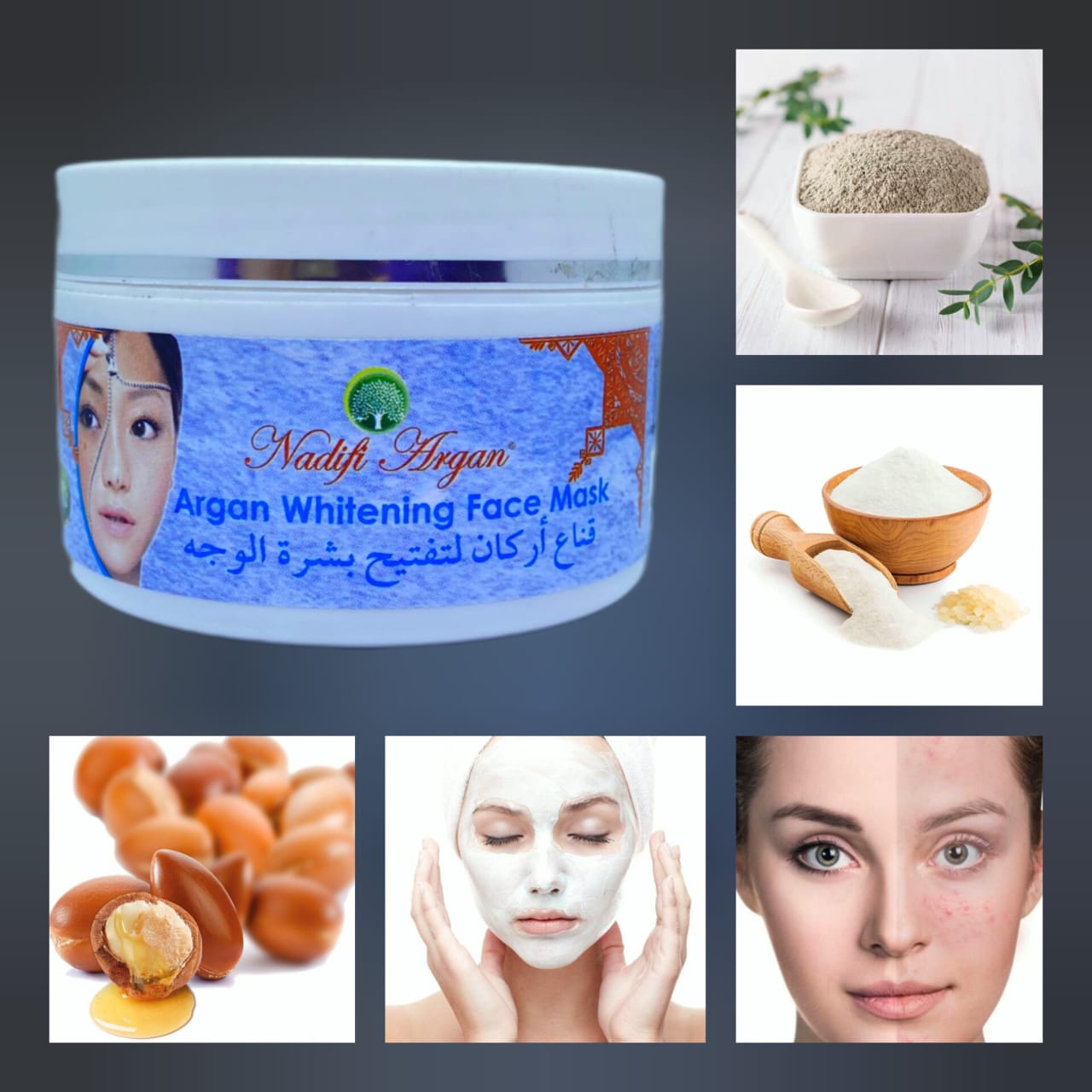 Argan Whitening Face Mask 250gr