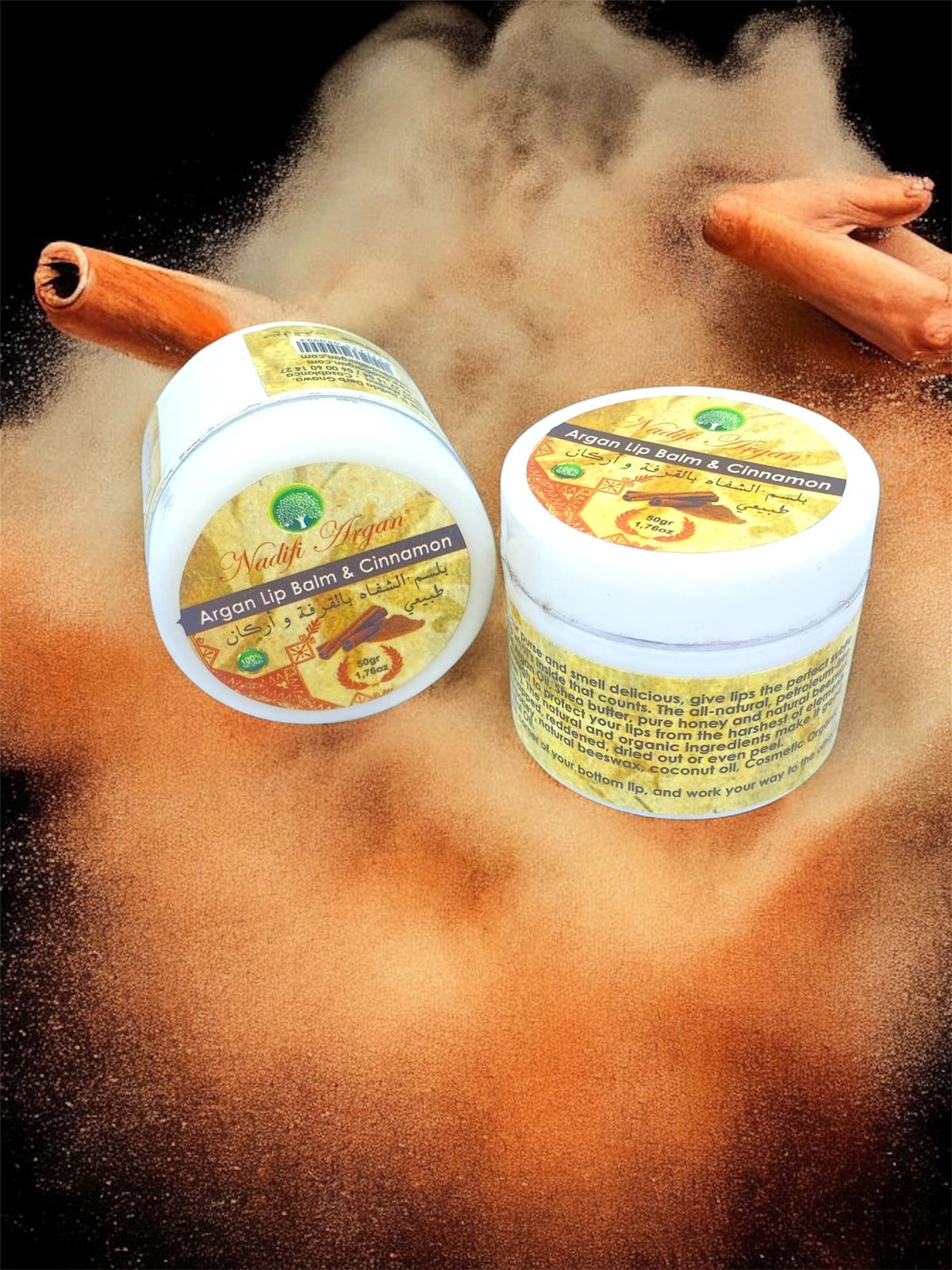 Argan lip balm & cinnamon