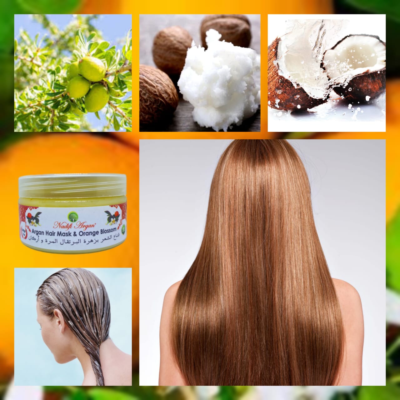 Argan Hair Mask with Orange Blossom 200gr