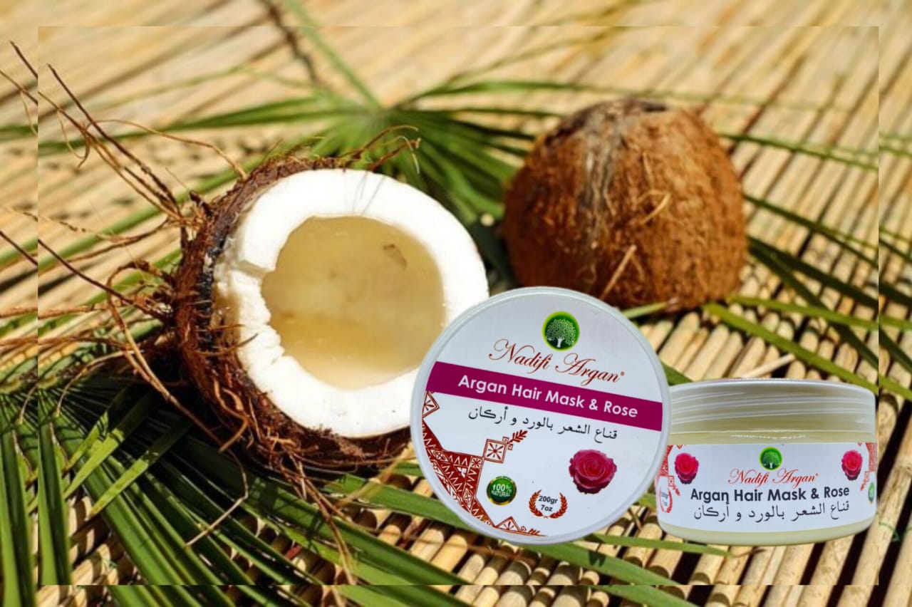 Set of 8 Argan Hair Mask with Rose 200gr