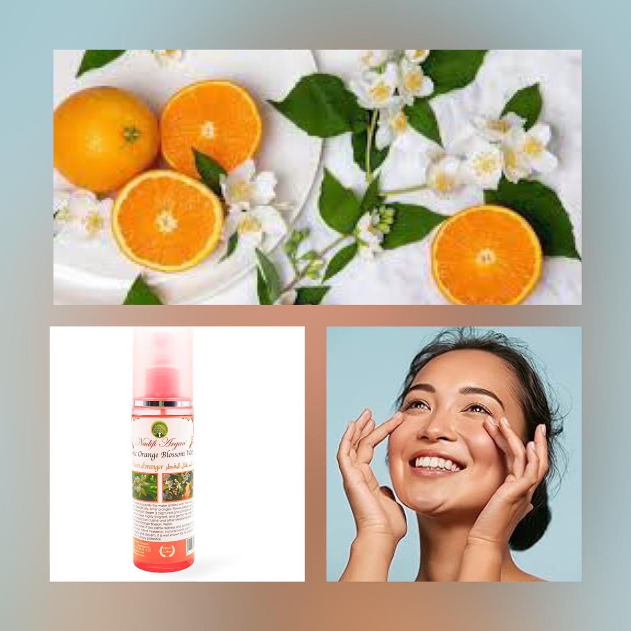 Organic Orange Blossom Water Plastic Bottle