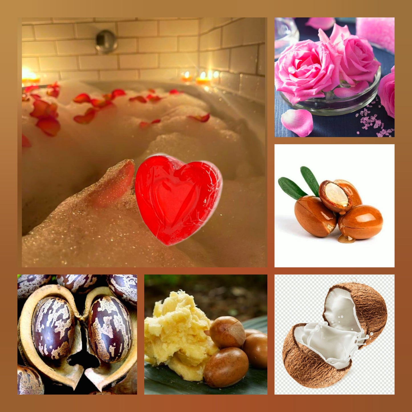 Set of 10 Glycerin Love Soap