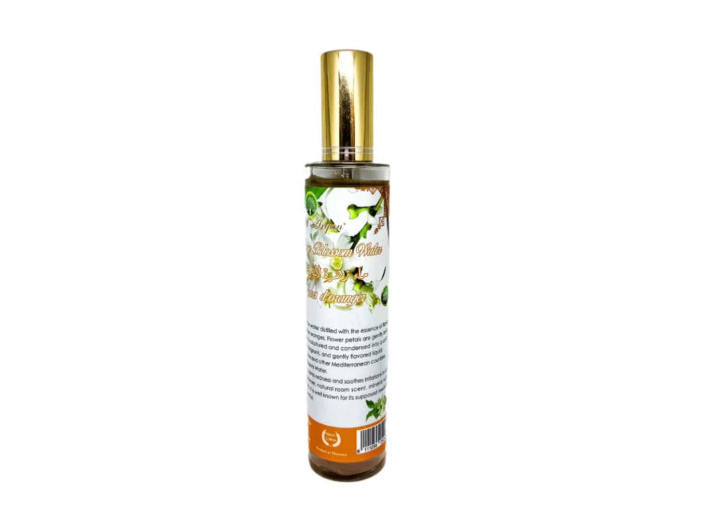 Organic Orange Blossom Water Glass Bottle