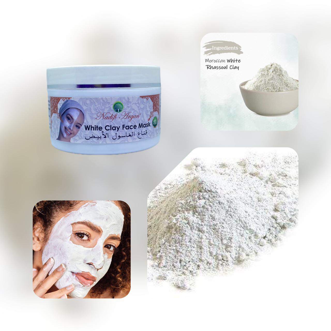 Set of 10 White Clay Face Mask