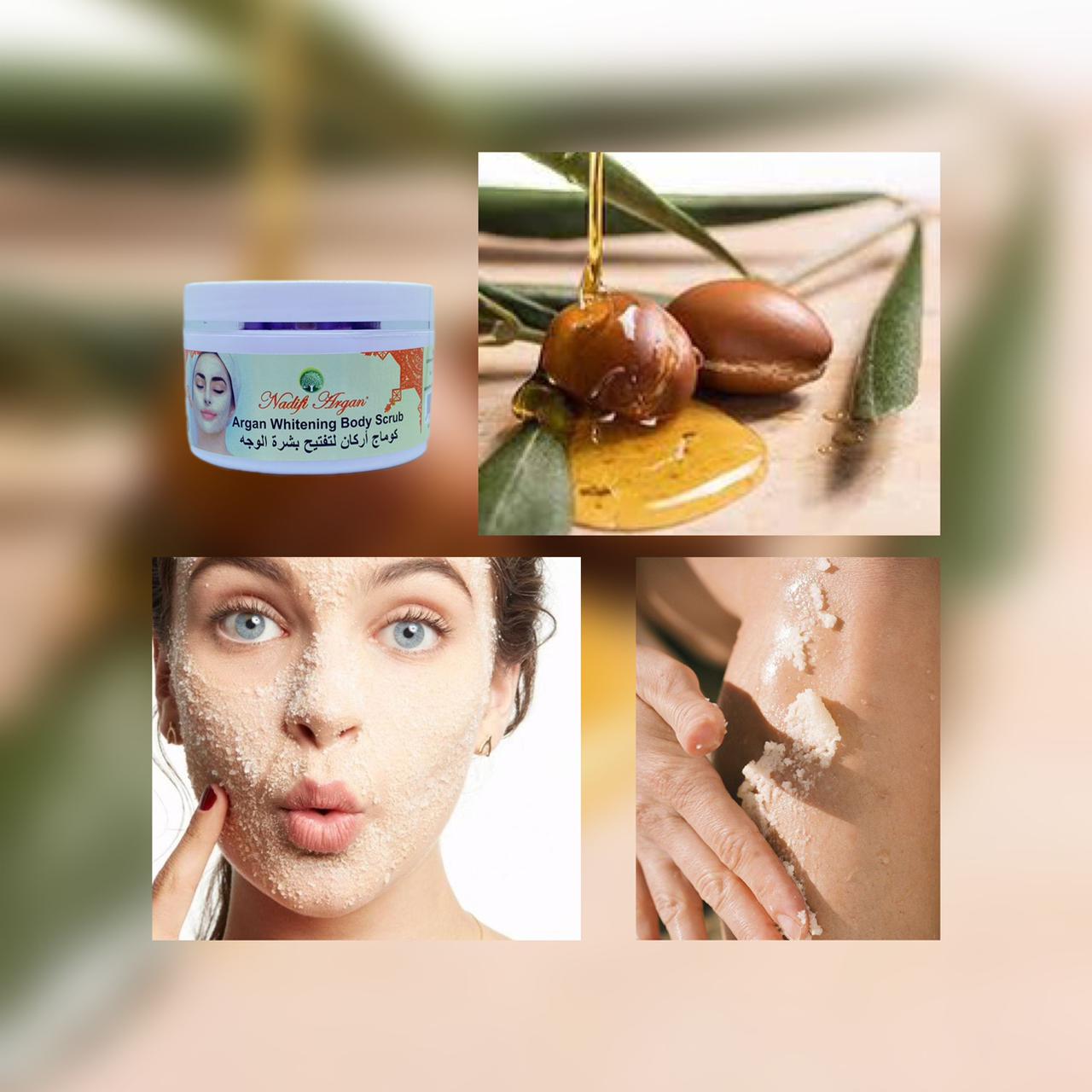 Argan Whitening Face and Body Scrub 250gr