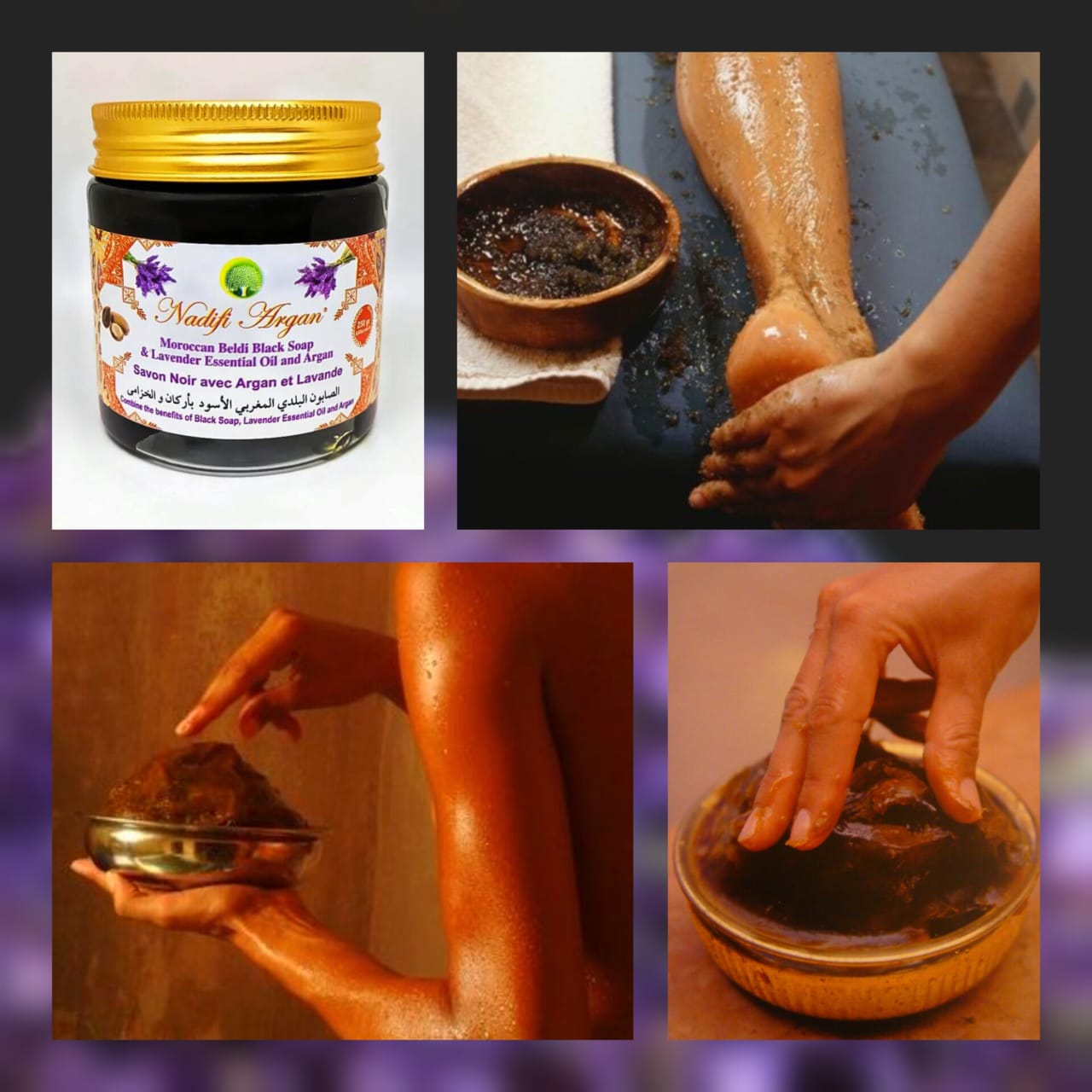 Beldi Black Soap with Lavender 250gr