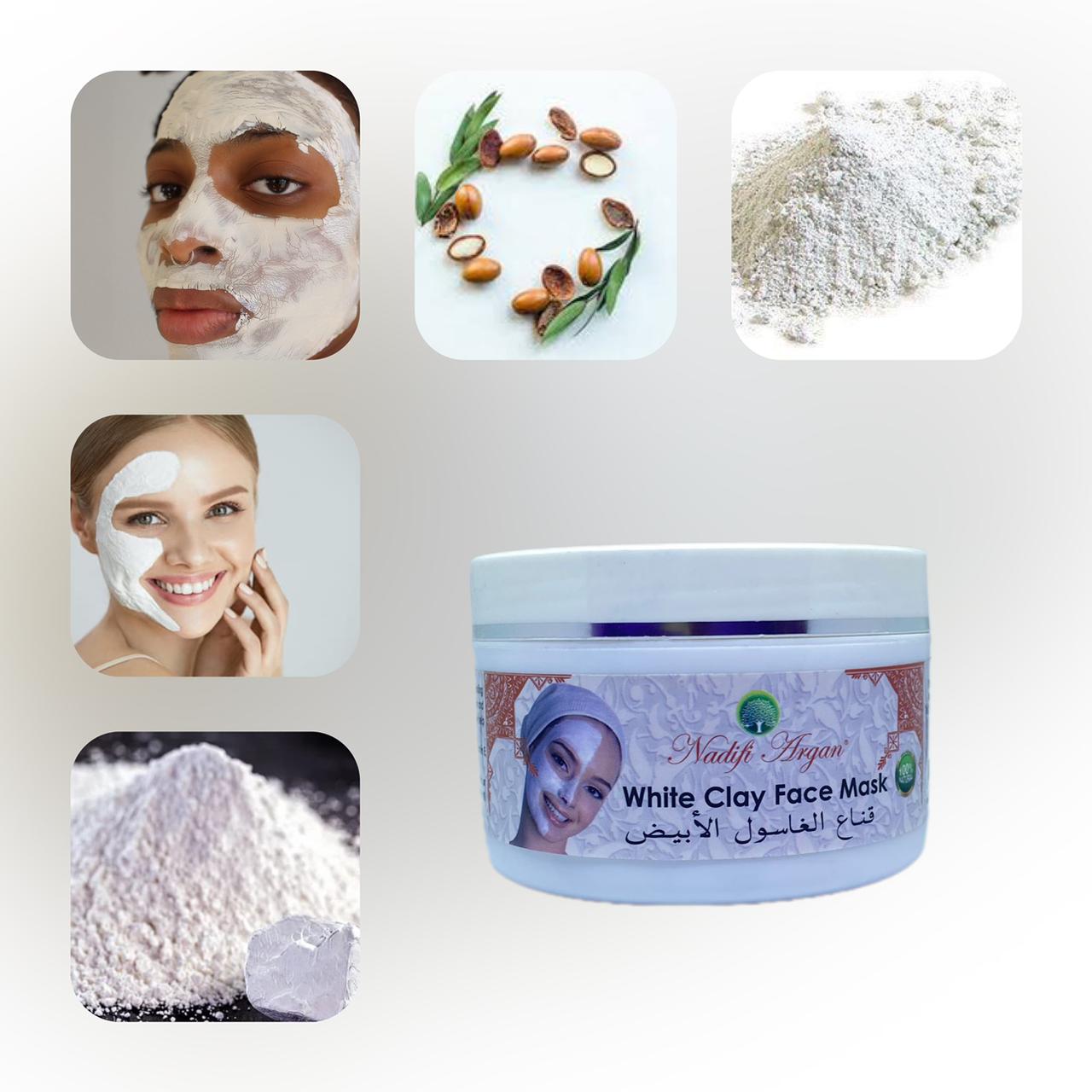 Set of 10 White Clay Face Mask