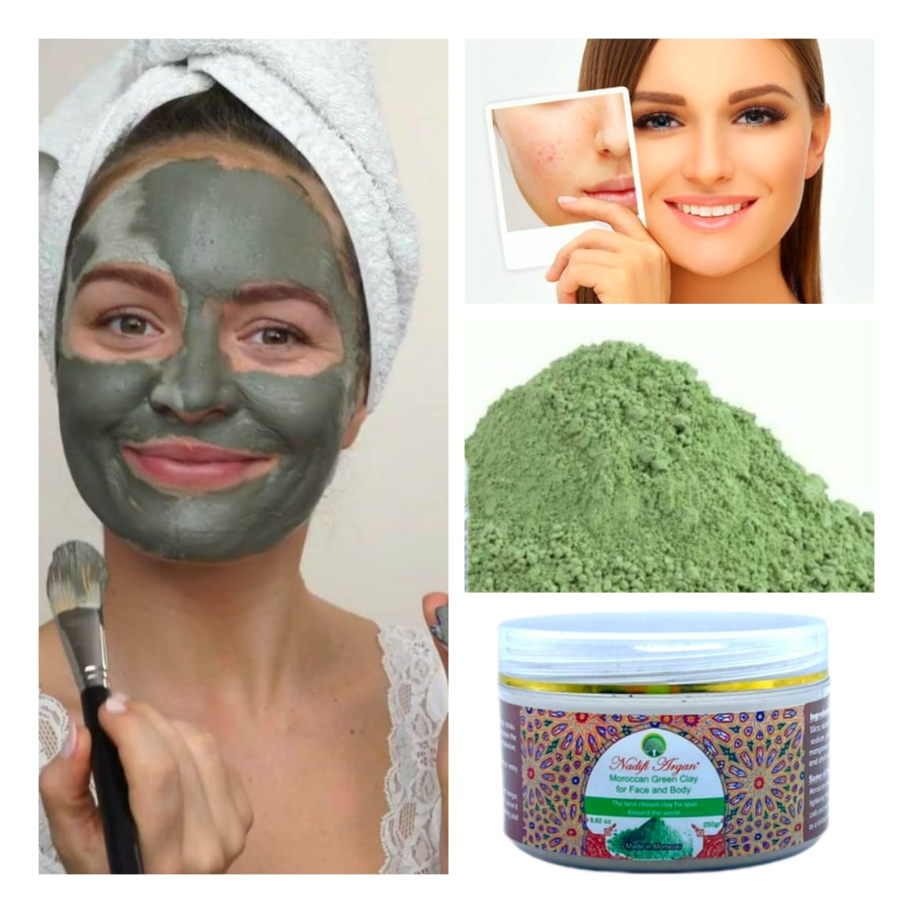 Green Clay Ghassoul 250gr