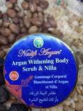 Argan Whitening Face and Body Scrub With Nilla 250gr