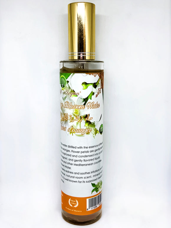 Organic Orange Blossom Water Glass Bottle