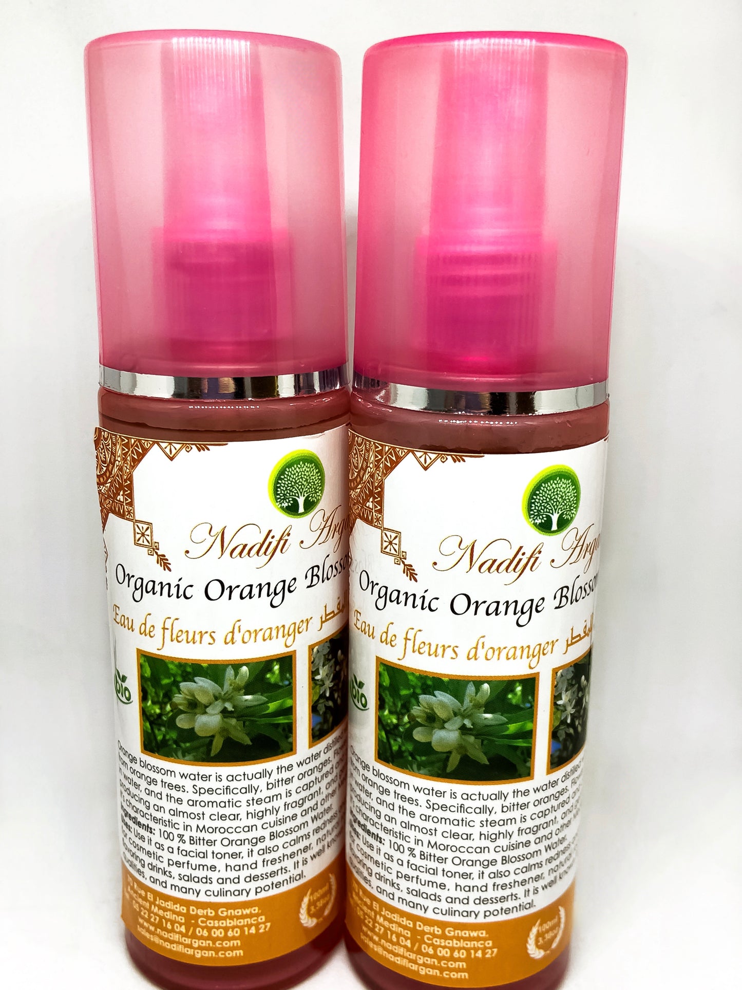 Set of 14 Organic Orange Blossom Water Plastic Bottle