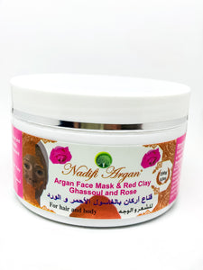 Argan Face Mask & Red Clay Ghassoul and Rose