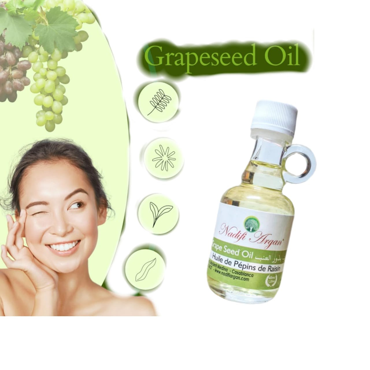 Set of 12 Grape Seed Oil 40ml