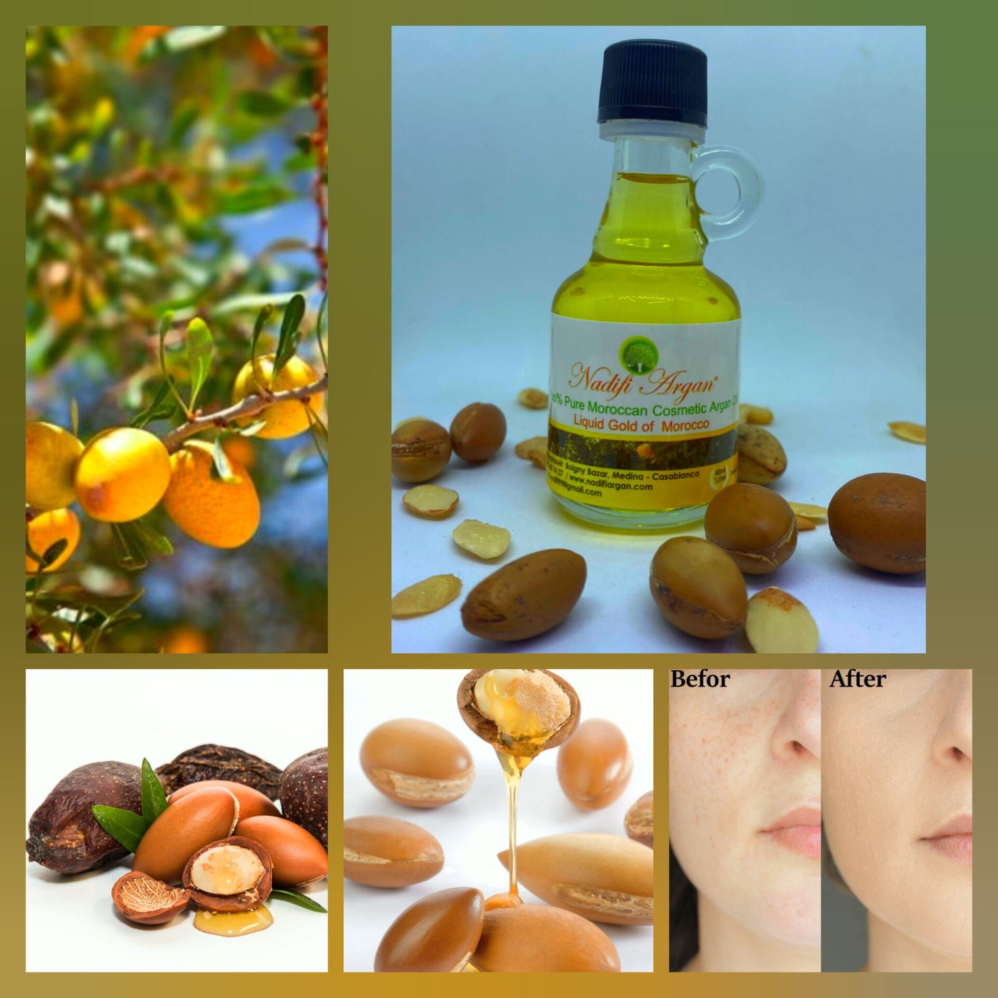 Cosmetic Argan Oil 40ml Glass