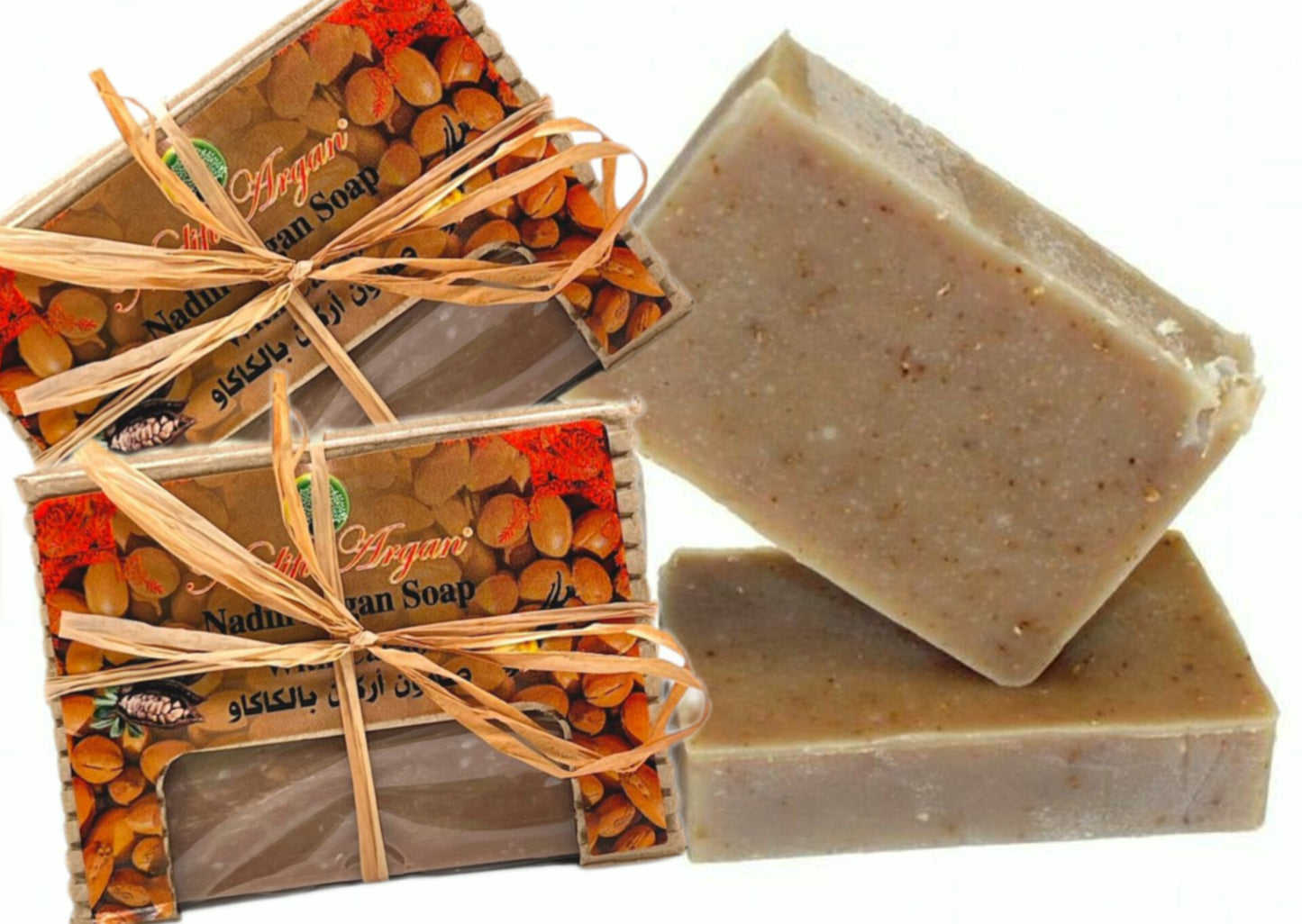 Set of 10 Argan Soap with Cacao and Vanilla