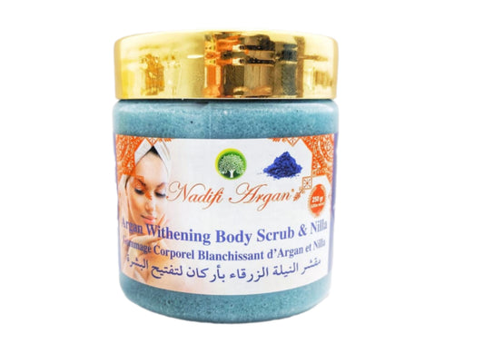 Argan Whitening Face and Body Scrub With Nilla 250gr