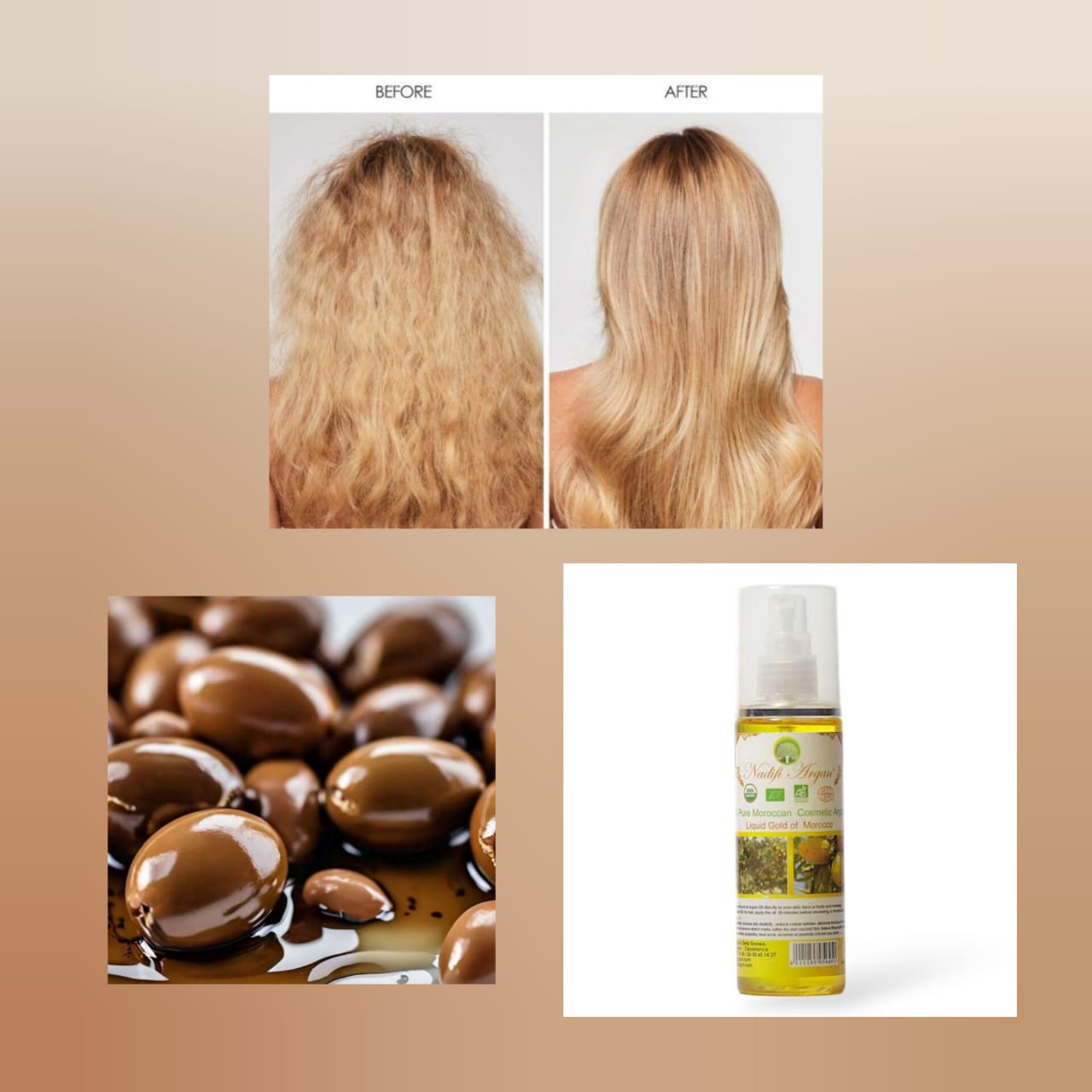 Cosmetic Argan Oil 100ml Plastic Bottle