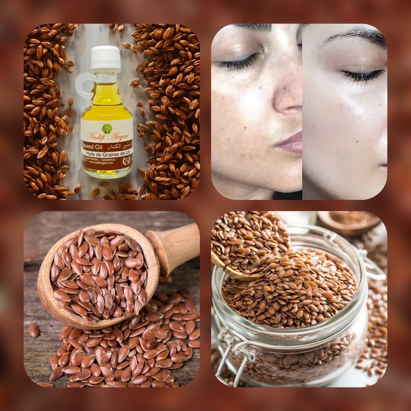 Set of 10 Flaxseed Oil 40ml