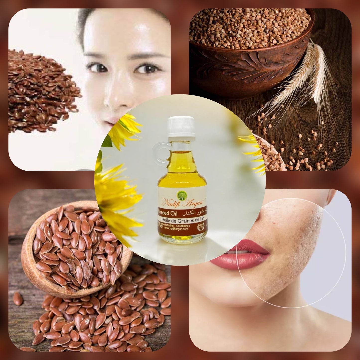 Set of 10 Flaxseed Oil 40ml